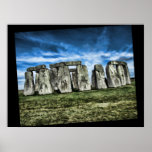 Escena llamativa de Stonehenge Posters