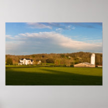 Escena rural en la bifurcación de Leipers Poster