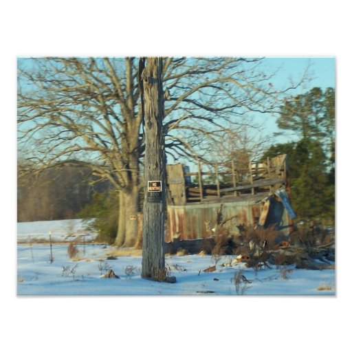 Escena rural hermosa de la nieve fotografías  