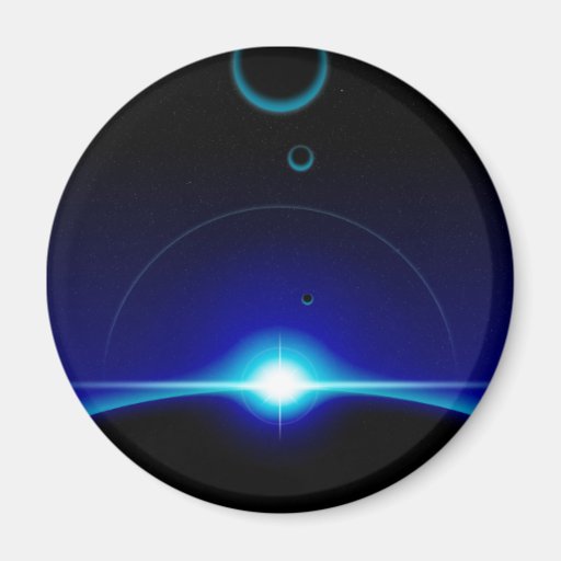 Escena solar iman para frigorífico
