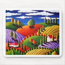 Escena toscana alfombrillas de ratones
