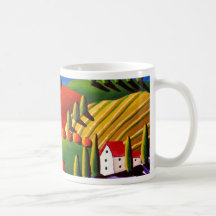 Escena toscana tazas