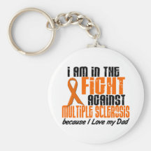 Esclerosis múltiple del ms EN la LUCHA PARA MI PAP Llaveros