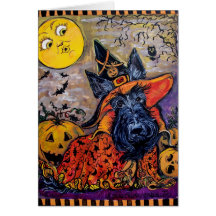 Escocés de Halloween Felicitaciones