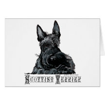 Escocés pequenito Terrier Tarjetas
