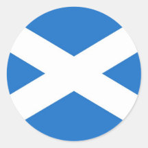 Escocia Etiqueta Redonda