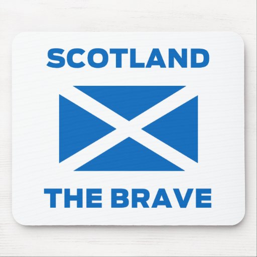 "Escocia" la bandera escocesa valiente Mousemat Alfombrilla De Ratones