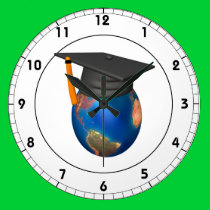 Escolar del mundo reloj de pared
