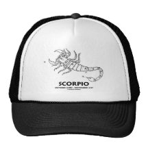 Escorpión (23 de octubre - 21 de noviembre) gorras de camionero