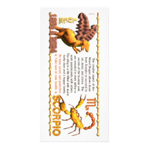 Escorpión del zodiaco del dragón de madera 2024 de tarjetas fotograficas 