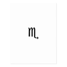 Escorpión - muestra del zodiaco tarjetas postales