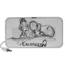 Escorpión y niño mp3 altavoces