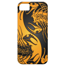Escorpiones amarillos y negros de Yin Yang iPhone 5 Case-Mate Cobertura