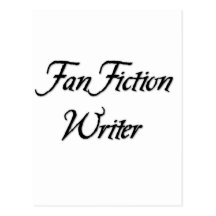 Escritor de la ficción de fan tarjetas postales