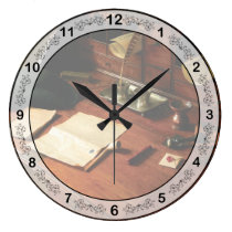 Escritor - el escritorio de un caballero reloj de pared