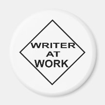 Escritor en el trabajo - regalo para los escritore imanes para frigoríficos
