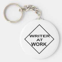 Escritor en el trabajo - regalo para los escritore llavero