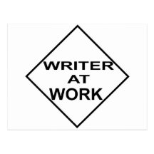 Escritor en el trabajo - regalo para los escritore tarjetas postales