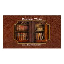 Escritor - libros - el gabinete del libro tarjetas de negocio