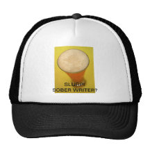 Escritor sobrio gorro de camionero