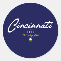 Escritura de Cincinnati Pegatinas