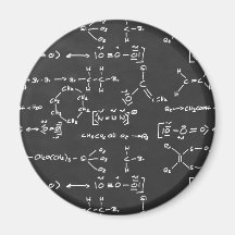 Escritura de la fórmula química imán de frigorifico