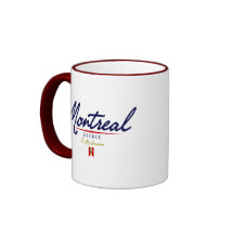 Escritura de Montreal Tazas De Café