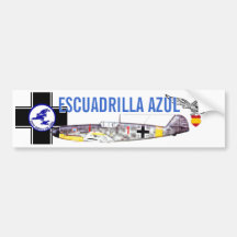 ESCUADRILLA AZUL PEGATINA DE PARACHOQUE