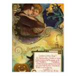 Escucha el pequeño el Halloween Tarjetas Postales