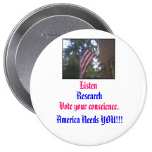 Escuche, investigue, vote la conciencia de you.r pins