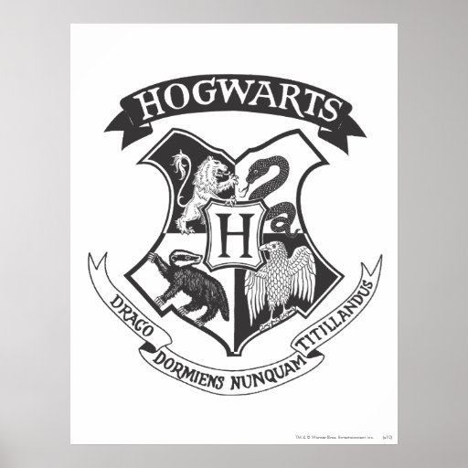 Escudo 2 de Hogwarts Poster