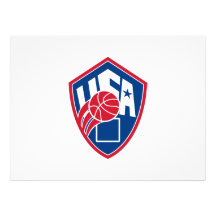 Escudo americano de la bola del baloncesto de Esta Comunicado