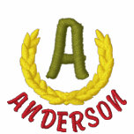 Escudo bordado personalizable con inicial y nombre sudadera bordada con capucha