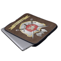 Escudo Brown de la batalla del grifo Funda Computadora