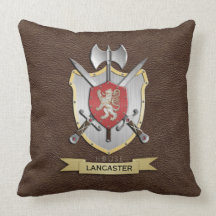 Escudo Brown de la batalla del león Cojines