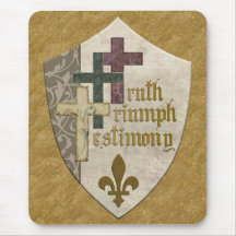 Escudo cristiano Mousepad de la trinidad