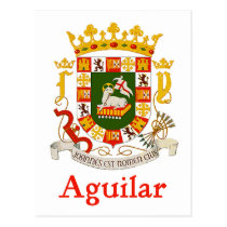 Escudo de Aguilar de Puerto Rico tarjetas postales