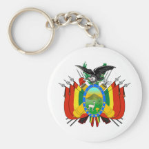 Escudo de armas BO de Bolivia Llavero