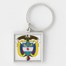 Escudo de armas CO de Colombia Llaveros