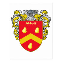 Escudo de armas de Abbott (cubierto) tarjetas postales