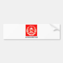 Escudo de armas de Afganistán Etiqueta De Parachoque