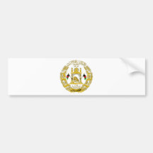 Escudo de armas de Afganistán Etiqueta De Parachoque