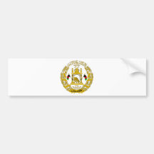 Escudo de armas de Afganistán Etiqueta De Parachoque