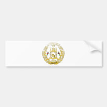 Escudo de armas de Afganistán Etiqueta De Parachoque