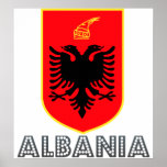 Escudo de armas de Albania Impresiones