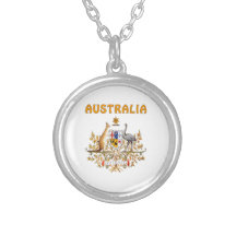 Escudo de armas de Australia Collar Personalizado