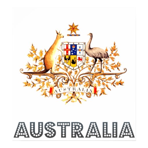 Escudo de armas de Australia Impresiones Zazzle