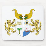 Escudo de armas de Benin Alfombrillas De Ratón