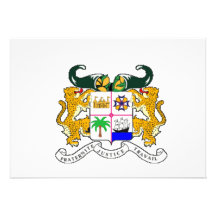 Escudo de armas de Benín Invitacion Personalizada