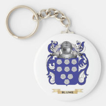 Escudo de armas de Blume (escudo de la familia) Llaveros Personalizados